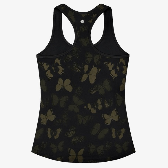 New Lululemon Tank Top Cool Racerback Biggie So Fly Butterfly Fatigue Green 4 - Picture 2 of 6